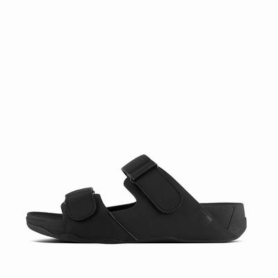 Fitflop Gogh Neoprene Adjustable Slides - Sandalen Herren - Schwarz (VGL698231)